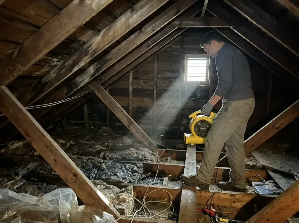 attic-water-damage-drying-proc-007 — frequently asked questions, Emergency Water Extraction & 24/7 Flood Response in East St…